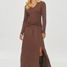 Sukienka Model M838 Czekolada – Makadamia