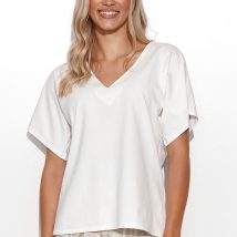 Bluzka Model M776 Śmietana – Makadamia