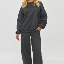 Spodnie Komplet Model M856 Grafit Melange – Makadamia