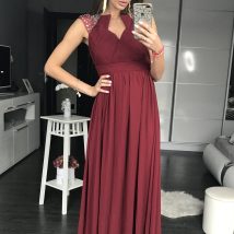 Sukienka Wieczorowa Model 17796 Oberżyna – YourNewStyle