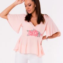 Bluzka Model 17956 Powder Pink – YourNewStyle