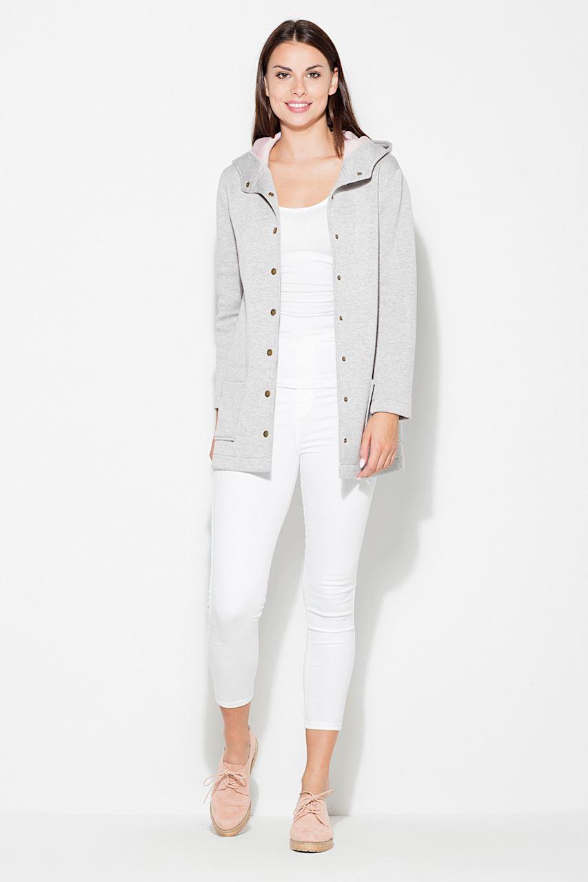 Kurtka Damska Model K453 Grey - Katrus - obrazek 3