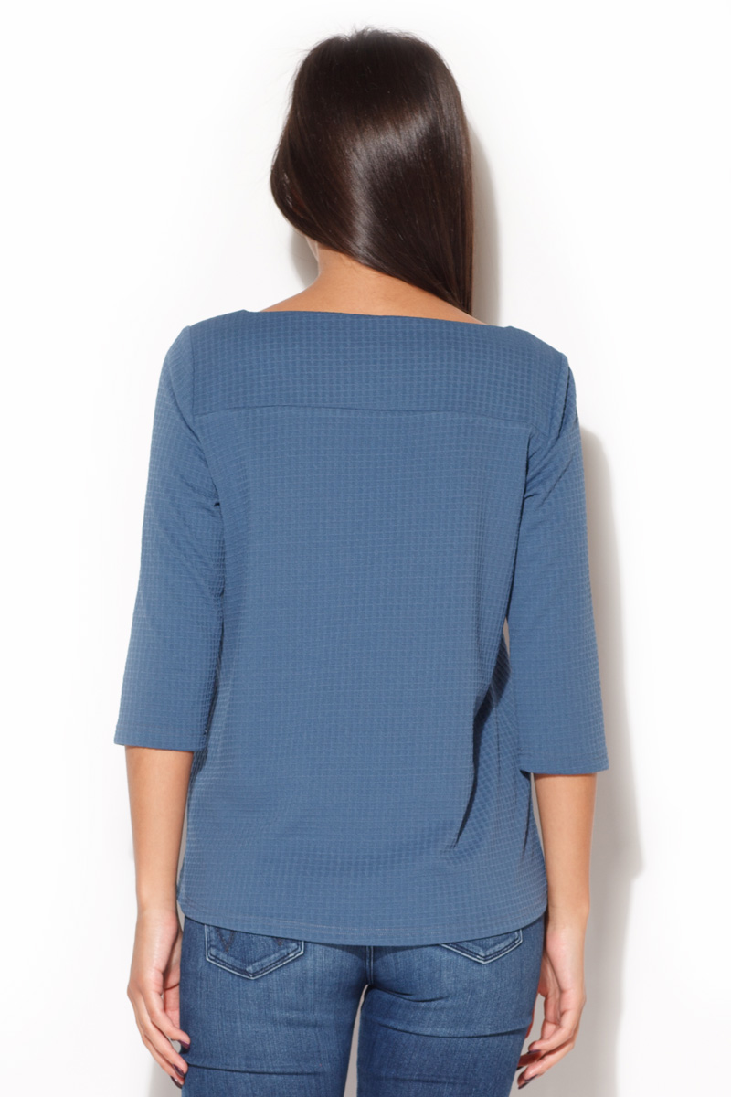 Bluzka Model K136 Navy - Katrus - obrazek 4