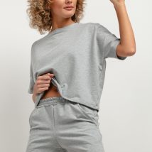 Szorty Damskie Model T385/2 Light Grey – Tessita