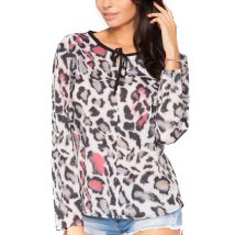 Bluzka Model Kornelia 6 Panterka/Black – Tessita