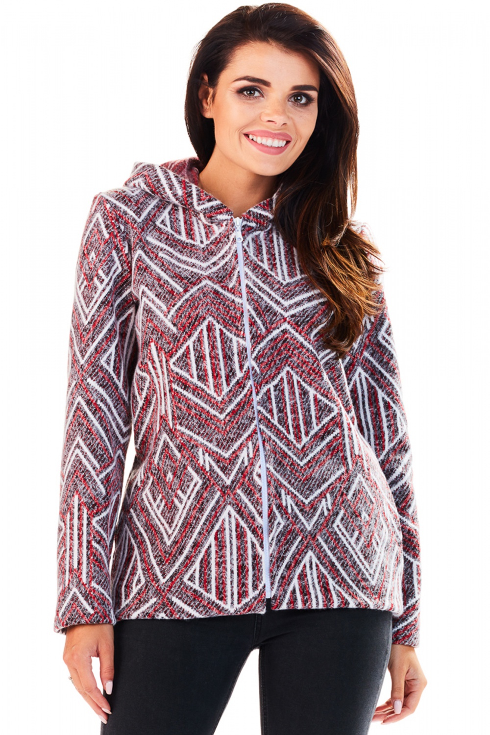 Kurtka Damska Model M144 Wzór Bordo - Infinite You