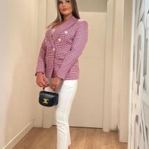 Marynarka Model 10 Amarant Pepitka – Cabba