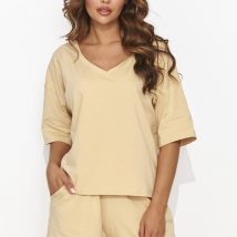 Spodnie Komplet Model NU463 Piasek – Numinou