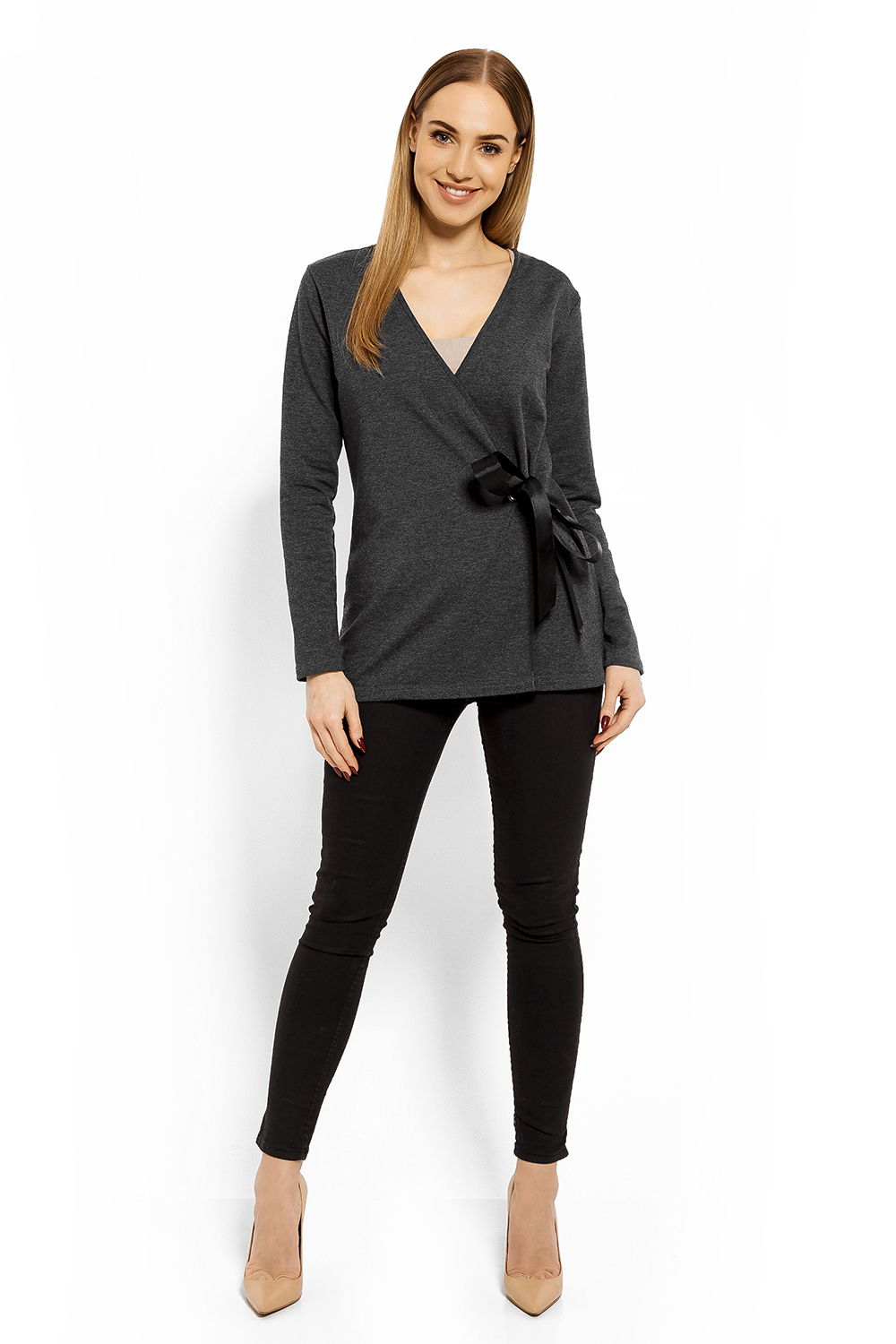 Bluzka Model 1626 Grafit - PeeKaBoo - obrazek 3
