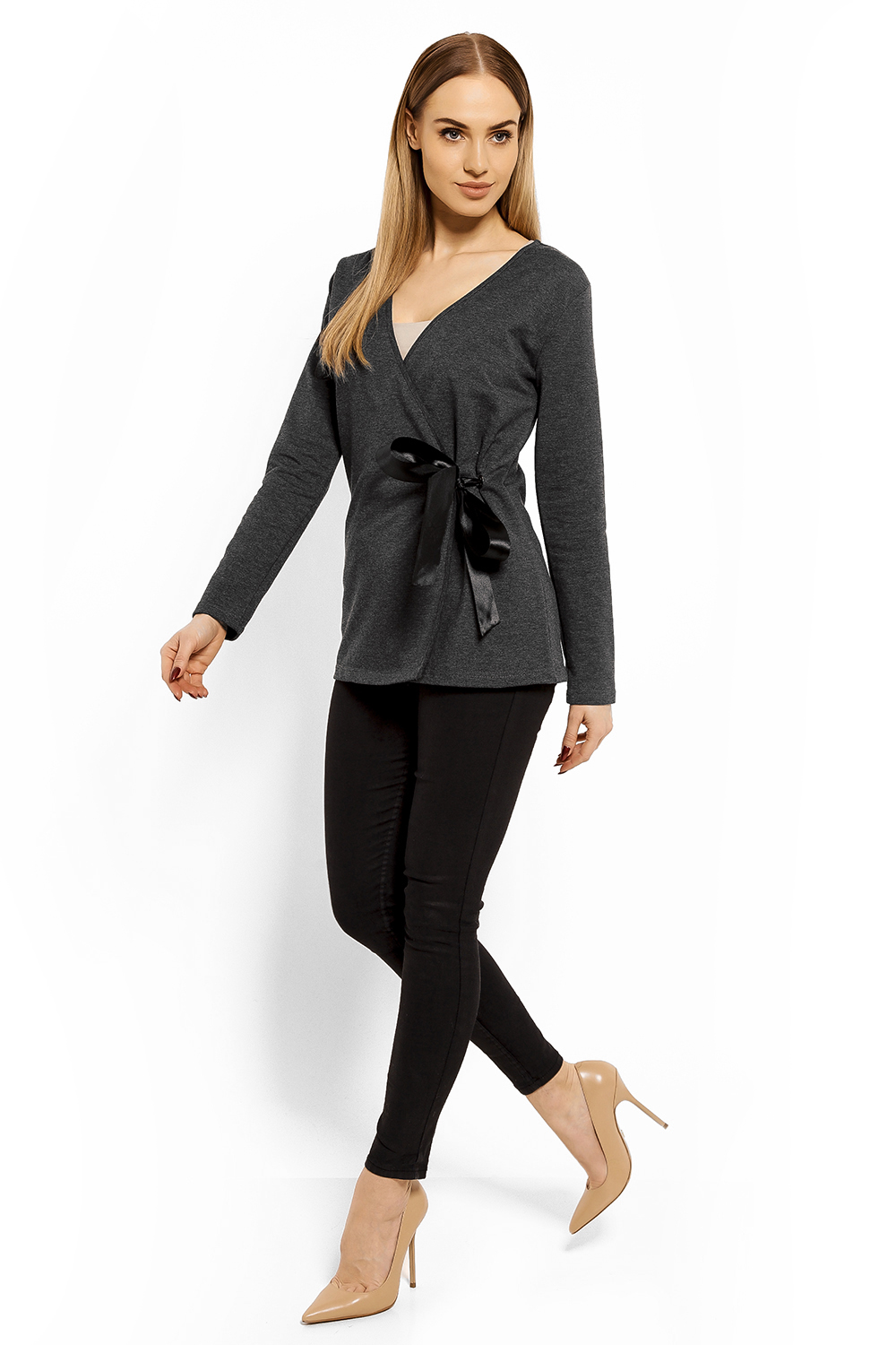 Bluzka Model 1626 Grafit - PeeKaBoo - obrazek 4