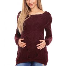 Sweter Ciążowy Model 40029 Bordo – PeeKaBoo