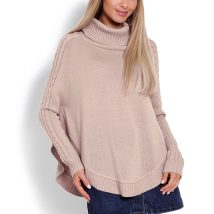 Sweter Ponczo Model 70009 Latte – PeeKaBoo