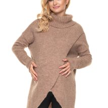 Sweter Ciążowy Model 30078 Cappuccino – PeeKaBoo