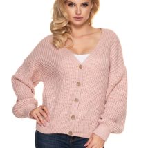 Sweter Kardigan Model 30077 Blady Róż – PeeKaBoo