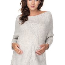Sweter Ciążowy Model 30075 Light Grey – PeeKaBoo