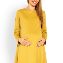 Sukienka Ciążowa Model 1359C Musztard – PeeKaBoo