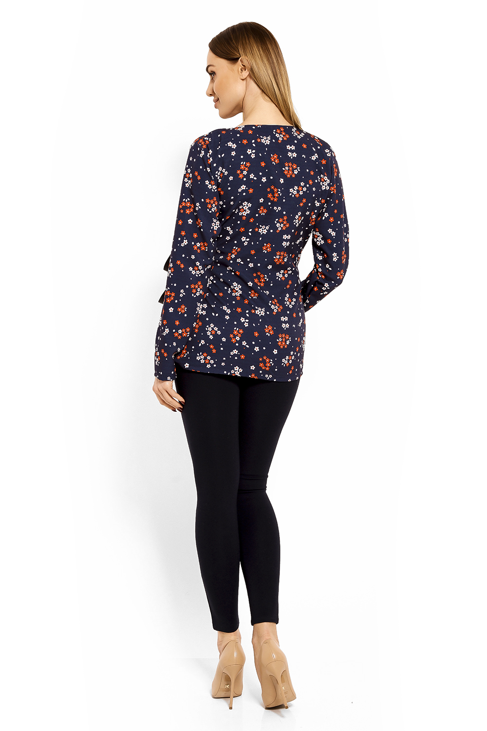 Bluzka Ciążowa Model 1626DC Flowers - PeeKaBoo - obrazek 4