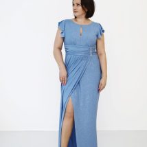 Sukienka Model Francesca Blue Połysk – Jersa