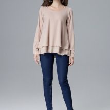 Bluzka Model L020 Beige – Lenitif