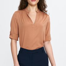 Bluzka z podwijanym rękawem B188 Carmel – Nife