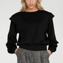 Bluza z wysokimi ściągaczami BL10 Black – Nife