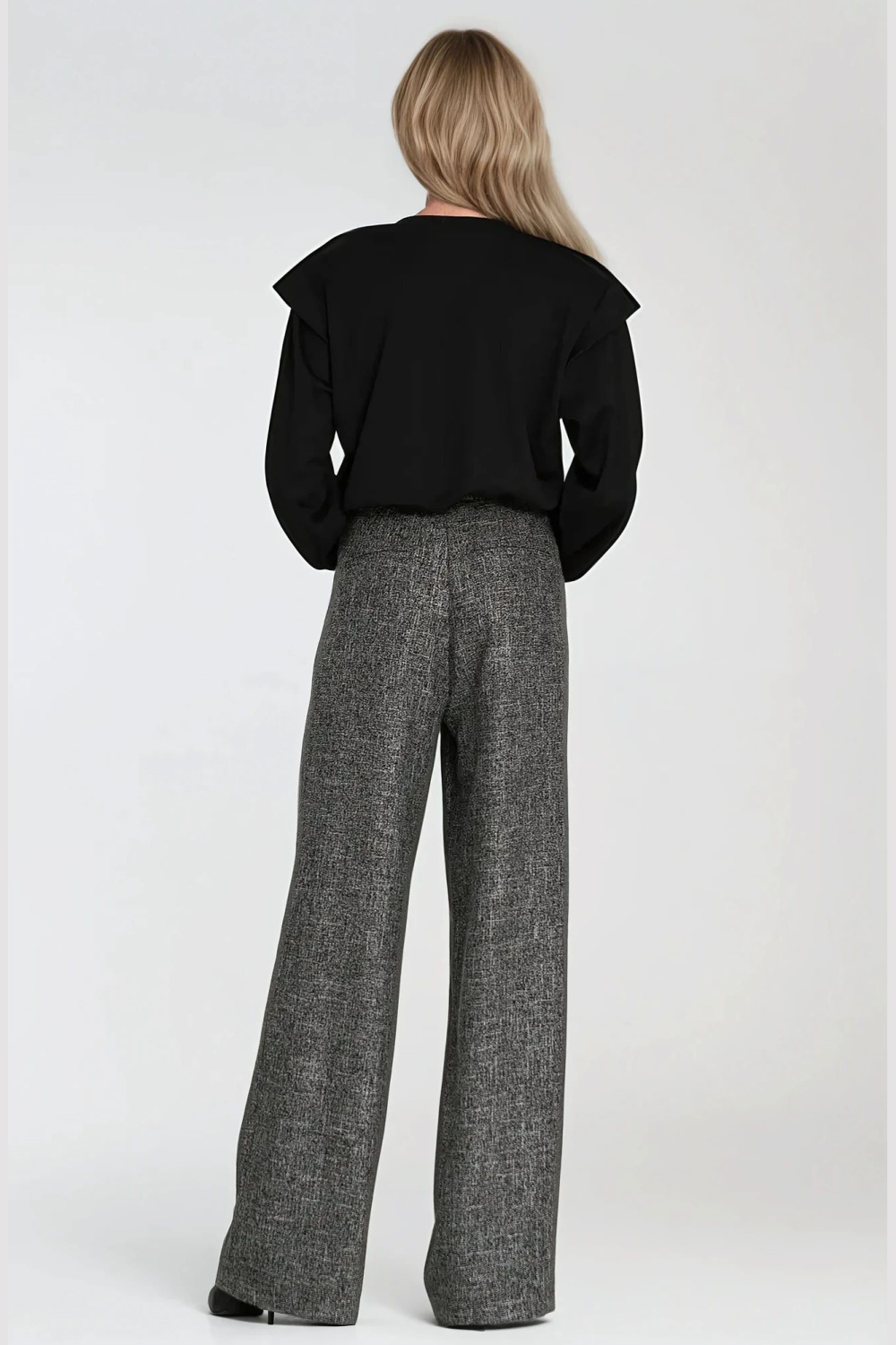 Bluza z wysokimi ściągaczami BL10 Black - Nife - obrazek 4