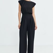 Kombinezon z nogawkami palazzo KM41 Black – Nife