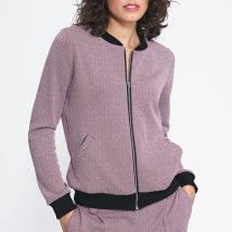 Bomberka w bordową jodełkę BL05 Bordo – Nife