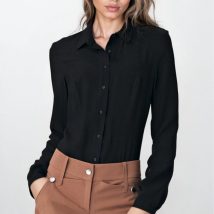 Czarna koszula body B164 Black – Nife
