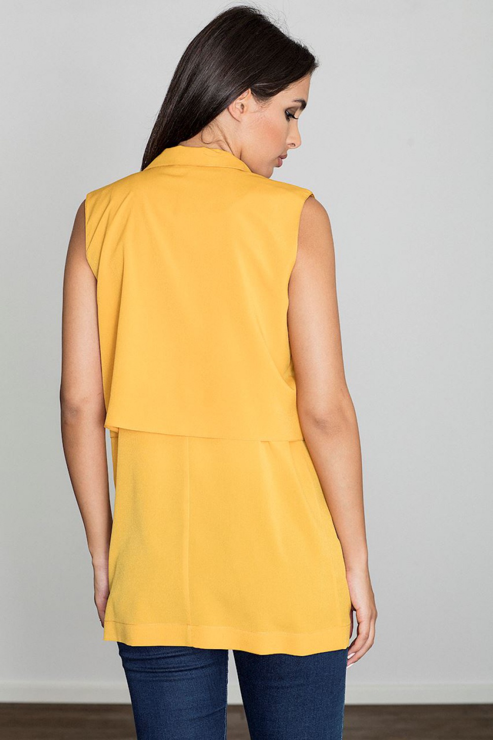 Kamizelka Damska Model M560 Yellow - Figl - obrazek 3