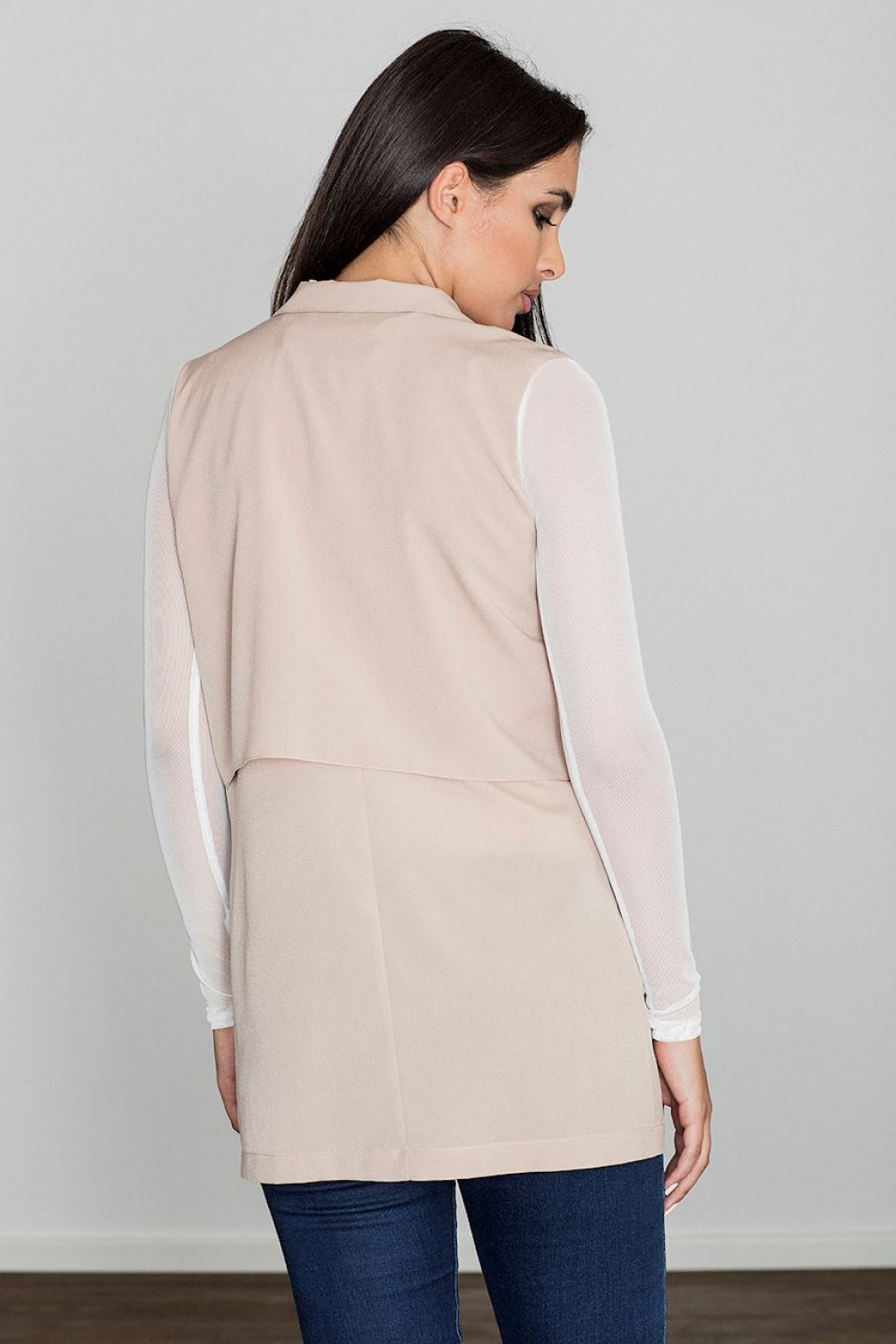 Kamizelka Damska Model M560 Beige - Figl - obrazek 3
