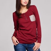 Bluzka Model 156 Bordo – Figl