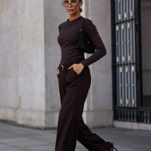 Spodnie Damskie Model Fine T36 Czekolada – IVON