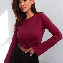 Bluzka Model Rose B61 Bordo – IVON