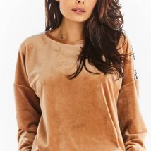Bluza Damska Model A374 Beige Welur – awama