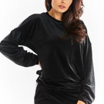 Bluza Damska Model A374 Black Welur – awama