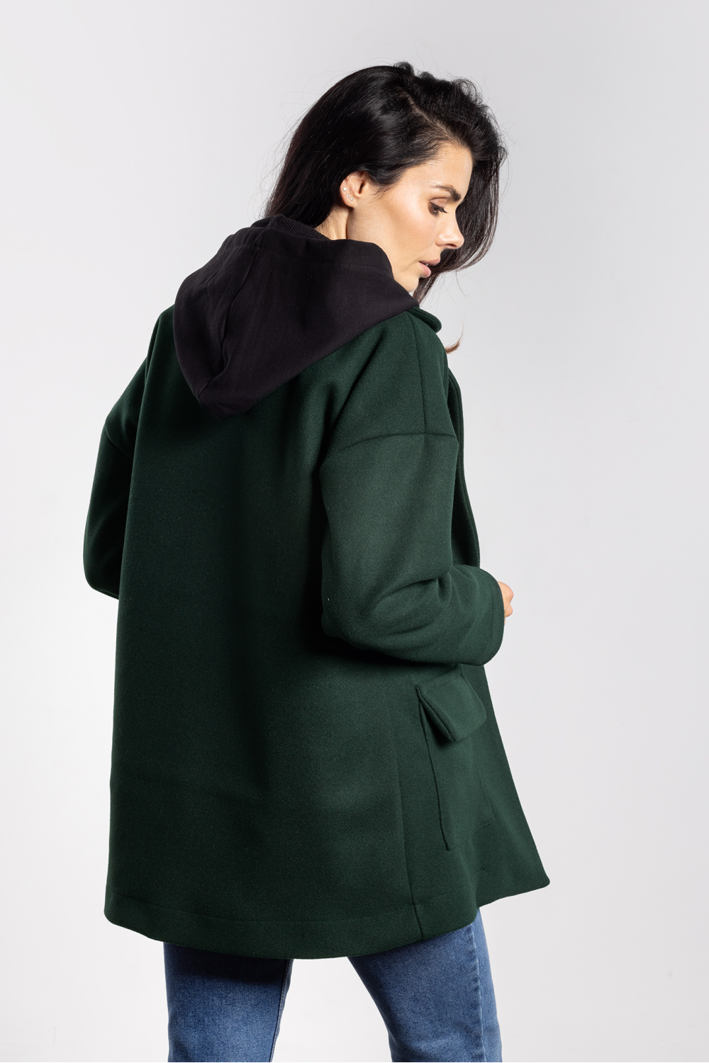 Kurtka Damska Model A751 Bottle Green - awama - obrazek 3