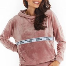Bluza Damska Model A371 Pink Welur – awama