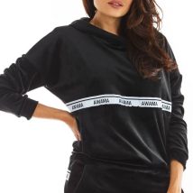 Bluza Damska Model A371 Black Welur – awama