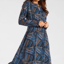 Sukienka Model A468 Navy/Brown Pattern – awama