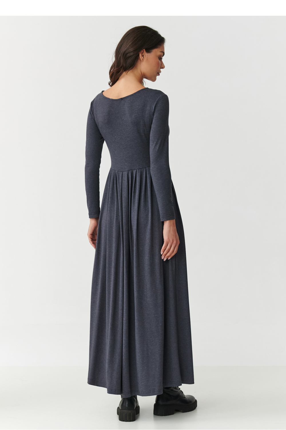 Sukienka Model M896 Antracyt - Makadamia - obrazek 3