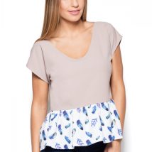 Bluzka Model K431 Beige – Katrus