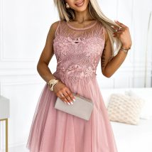 Sukienka Model Caterina 522-1 Powder Pink – Numoco