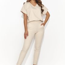 Spodnie Komplet Model NU472 Light Beige – Numinou