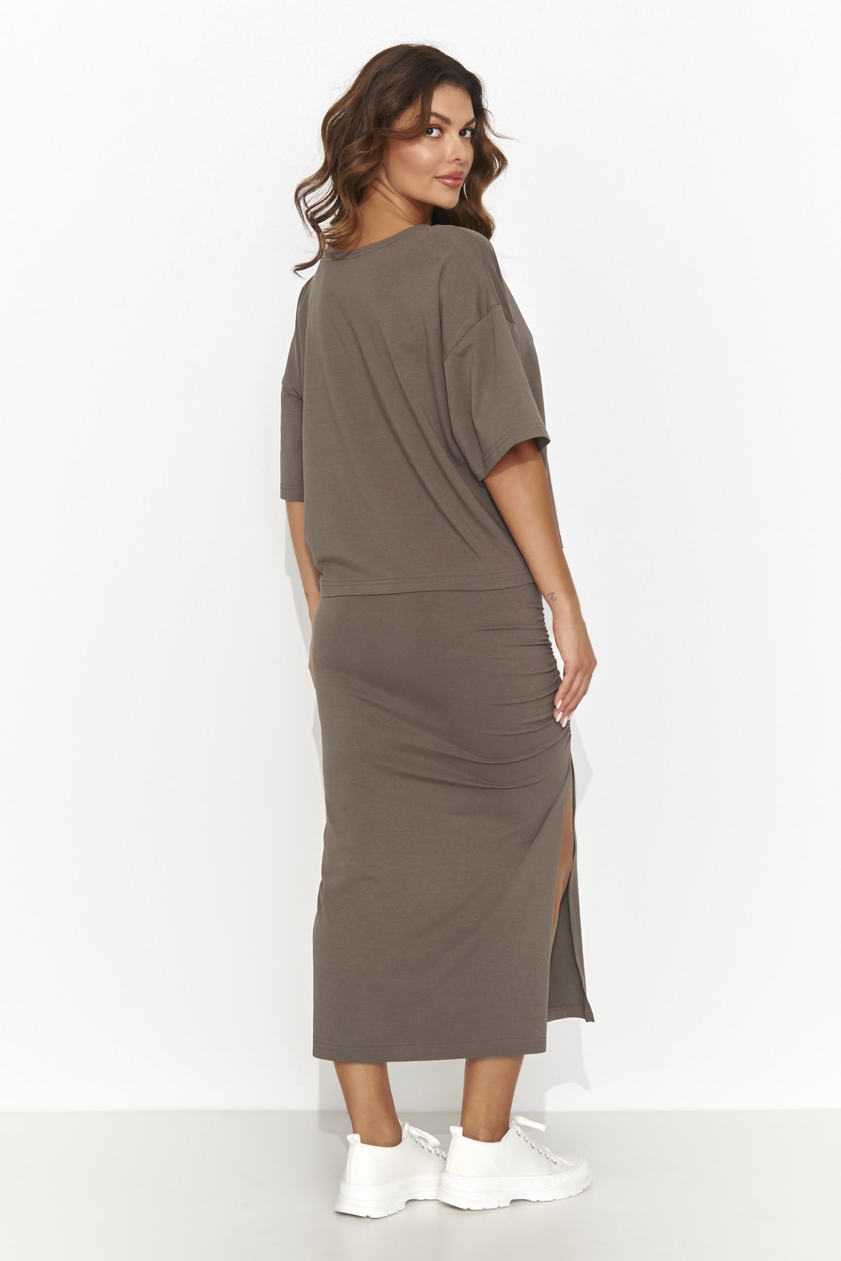 Spódnica Komplet Model NU464 Brown - Numinou - obrazek 4