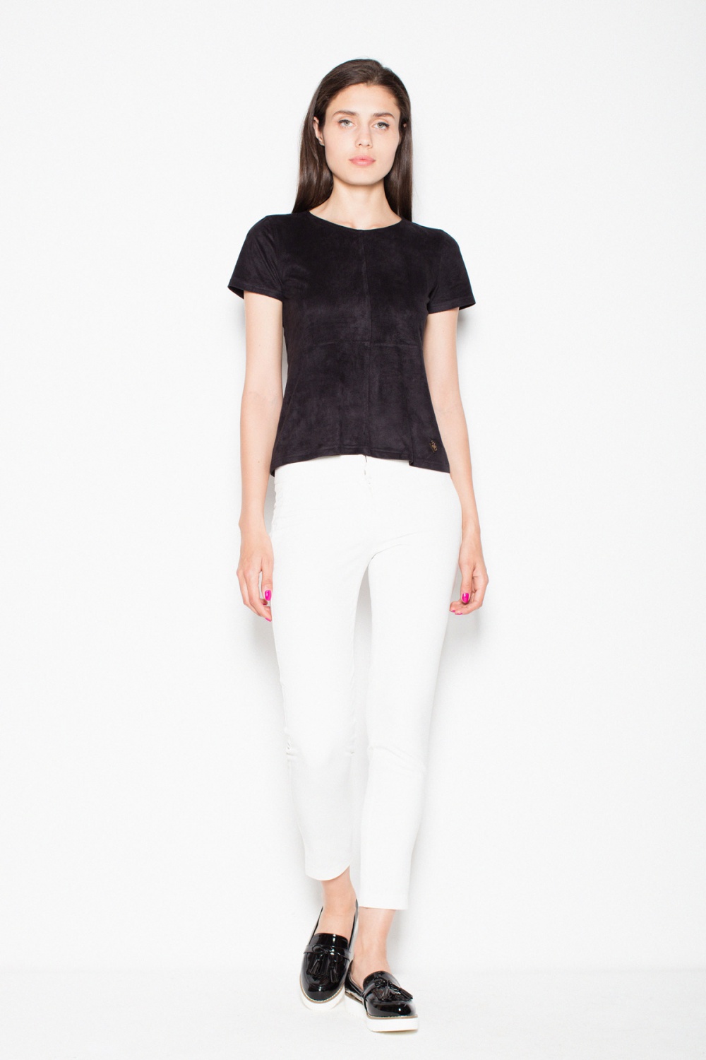 Bluzka Model VT003 Black - Venaton - obrazek 3