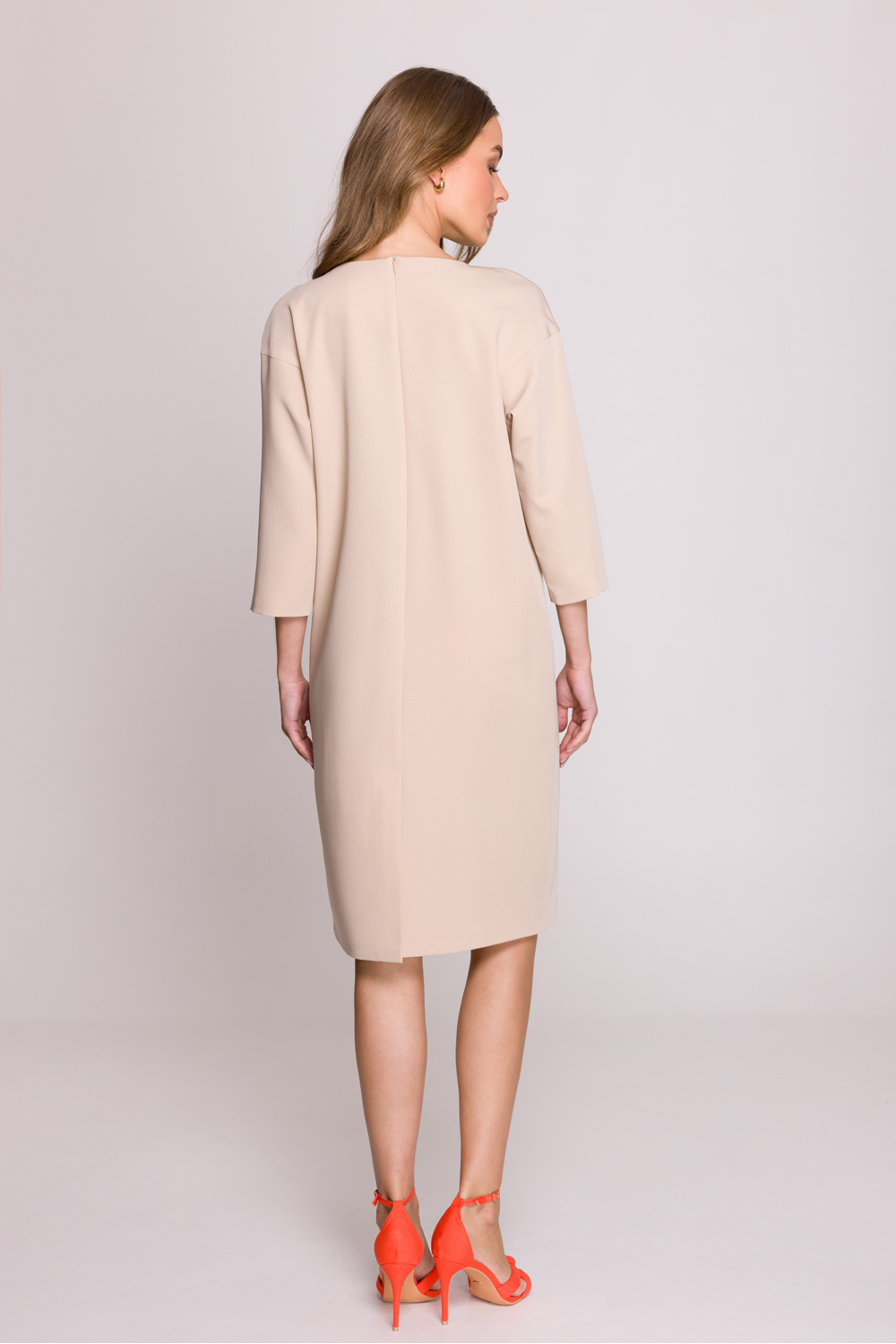 Sukienka Model S394 Beige - Stylove - obrazek 4