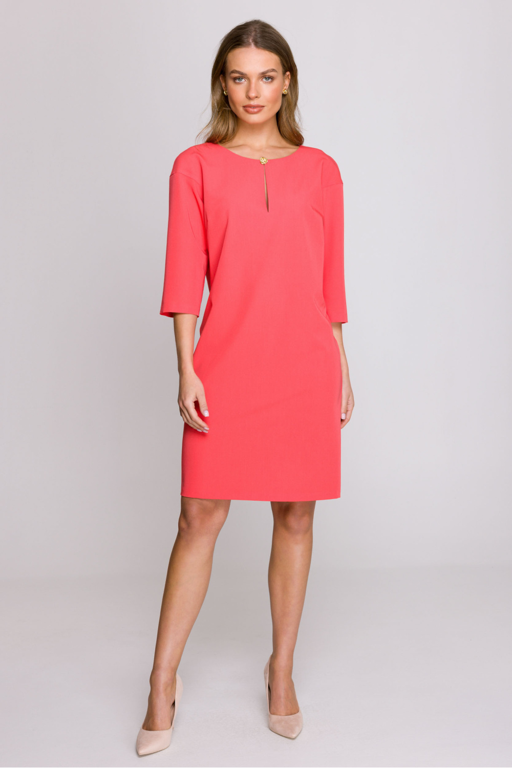 Sukienka Model S394 Coral - Stylove - obrazek 3