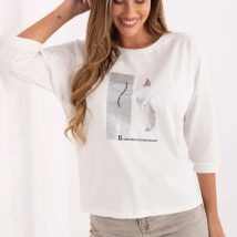 Bluzka Model RV-BZ-A820.27P Ecru – Relevance