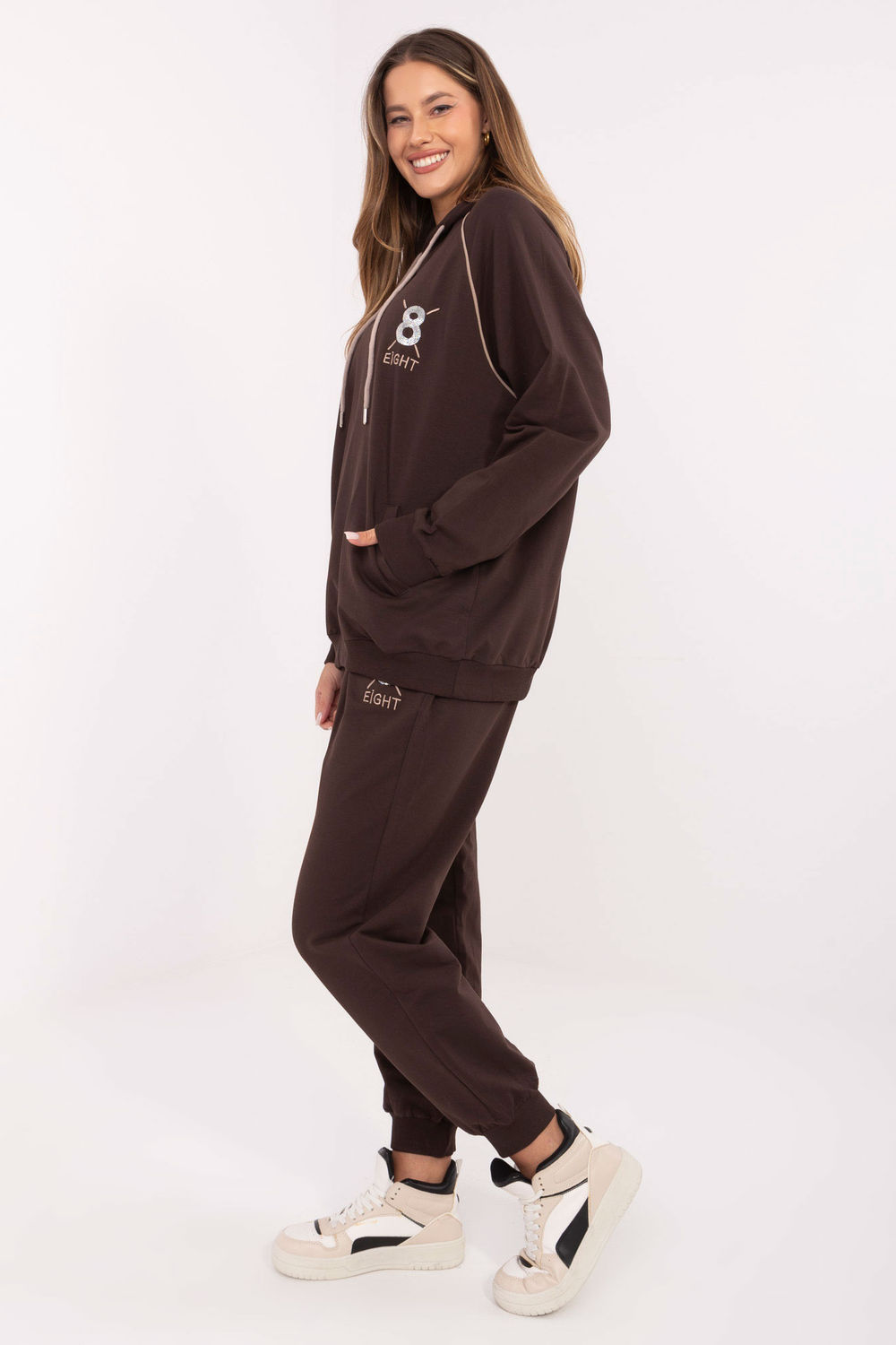 Spodnie Komplet Model RV-KMPL-A884.22 Dark Brown - Relevance - obrazek 3